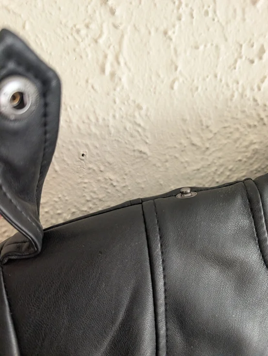 Gili Black Faux Leather Zip Jacket - Picture 6 of 7